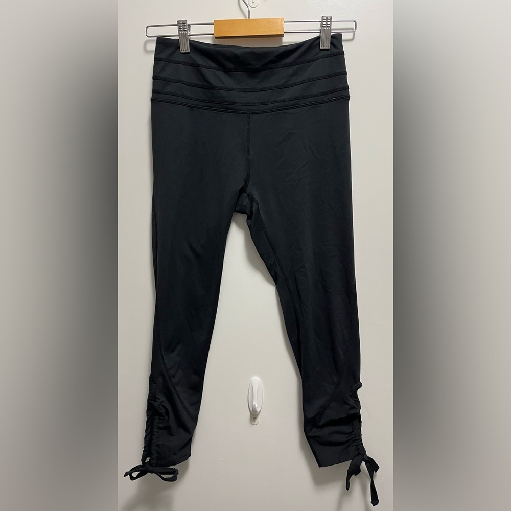 Free People Movement Black Leggings With Ties Size Small